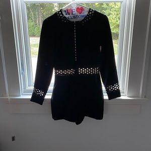 Ted Baker Black Shorts Romper | size 0